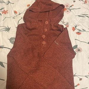 Columbia slim fit hoodie in red